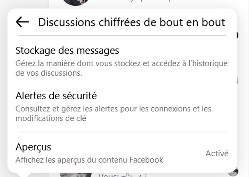 stockage des messages