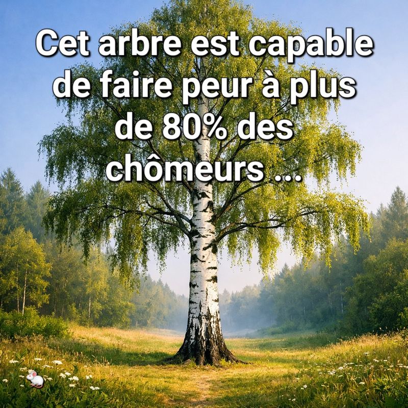 Cet arbre est capable de faire peur à plus de 80% des chômeurs ...