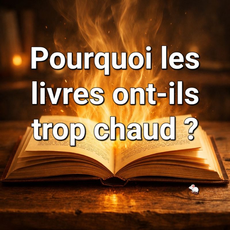 Pourquoi les livres ont-ils trop chaud ?