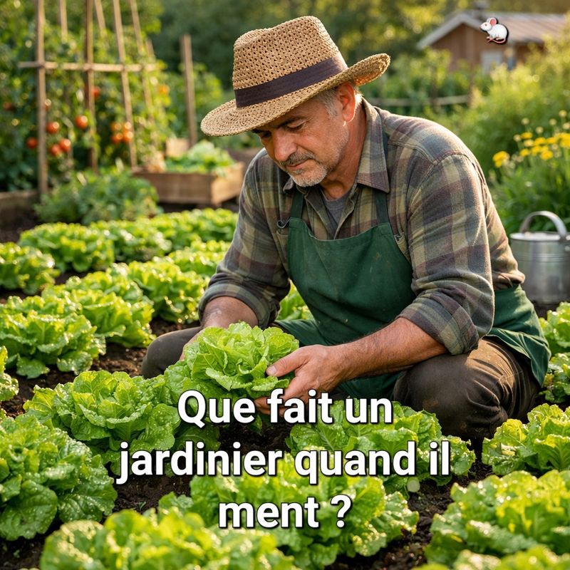 Que fait un jardinier quand il ment ?